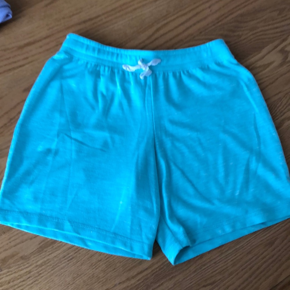 Junior Girls aqua shorts.